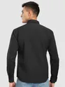 Black Textured Western Shirt