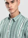 Blue Multi Striped Printed Shirt