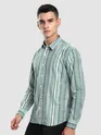 Blue Multi Striped Printed Shirt