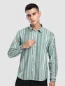 Blue Multi Striped Printed Shirt