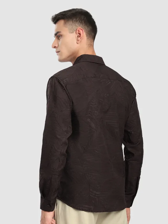 Coffee Brown Crushed Shirt