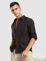 Coffee Brown Crushed Shirt