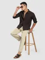 Coffee Brown Crushed Shirt