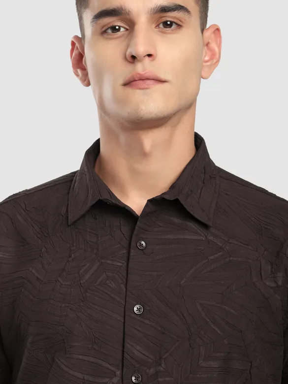 Coffee Brown Crushed Shirt