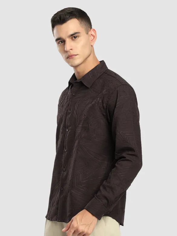 Coffee Brown Crushed Shirt