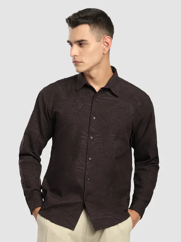 Coffee Brown Crushed Shirt