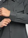 Dark Grey Textured Western Shirt