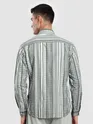 Grey Multi Striped Printed Shirt