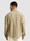 Light Khaki Textured Jacquard Shirt