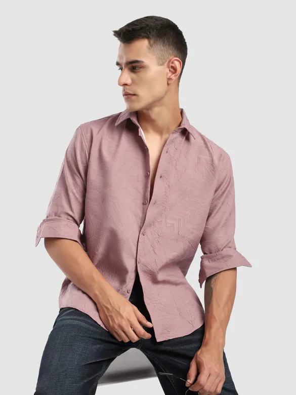 Light Mauve Crushed Shirt