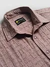 Mauve Textured Jacquard Shirt