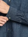 Navy Striped Corduroy Shirt