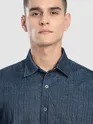 Navy Striped Corduroy Shirt