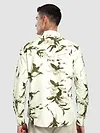 Off White Abstract Floral Printed Shirt