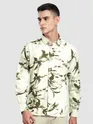 Off White Abstract Floral Printed Shirt