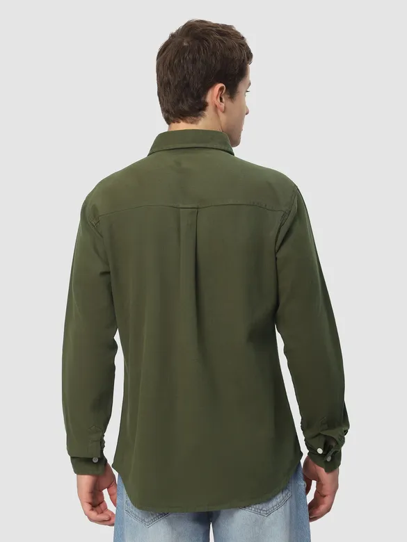 Olive BYNG Cotton Shirt