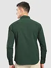 Olive Green Textured Western Shirt