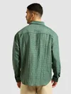 Regent Green Textured Jacquard Shirt