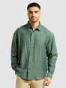 Regent Green Textured Jacquard Shirt