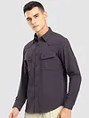 Violet Textured Western Shirt
