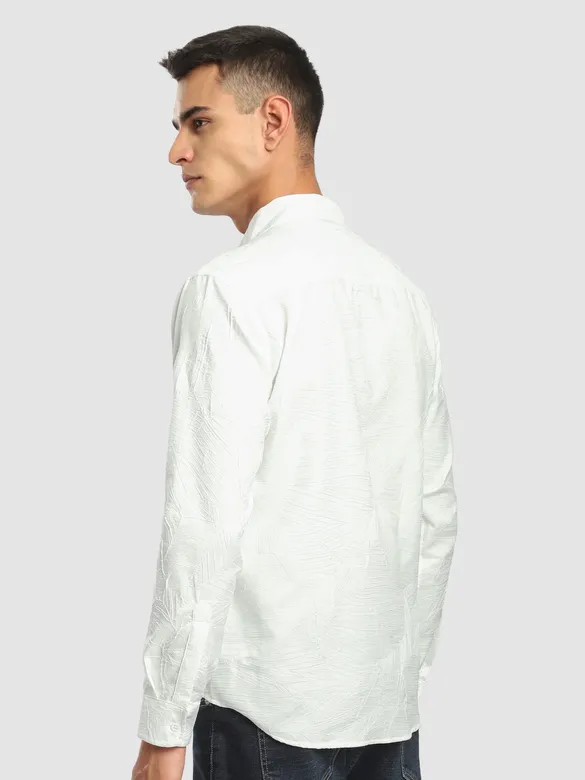 White Crushed Shirt