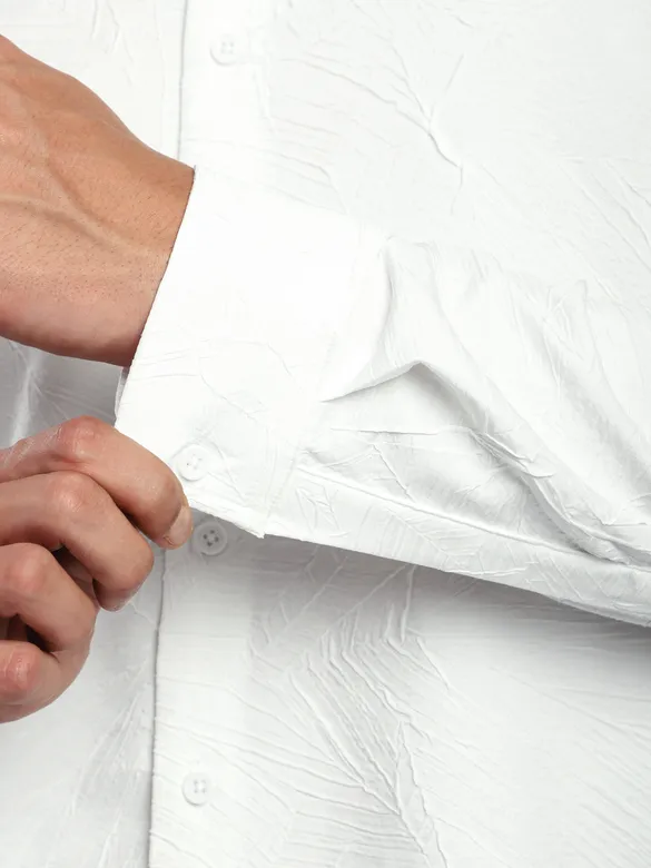 White Crushed Shirt