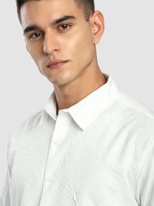 White Crushed Shirt