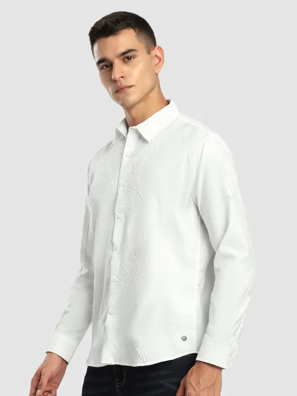 White Crushed Shirt