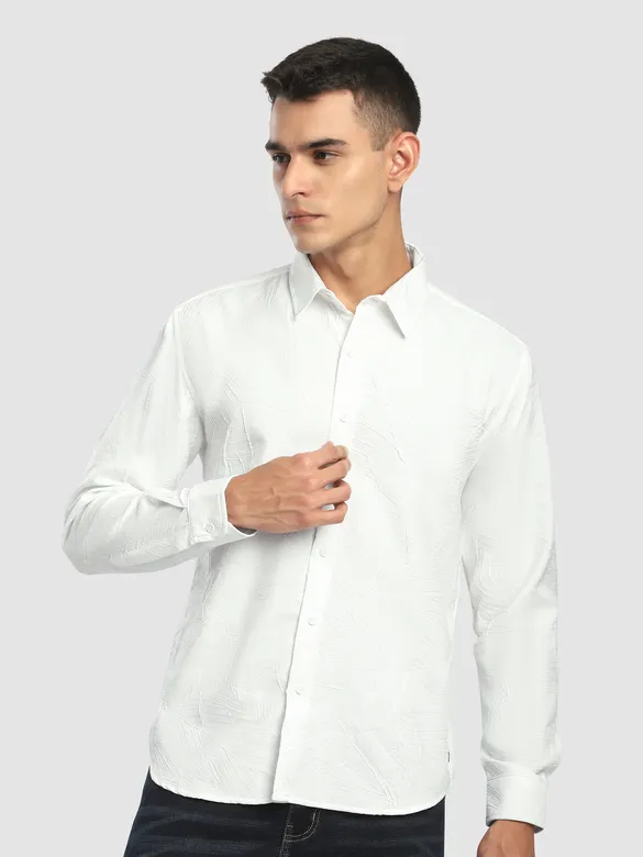 White Crushed Shirt