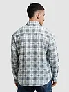 Blue Waffle Plaid Shirt