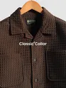 Brown Bubble Textured Shacket
