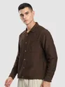 Brown Bubble Textured Shacket