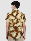 Brown Tie and Dye Printed Shirt