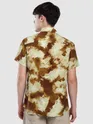 Brown Tie and Dye Printed Shirt