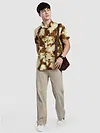 Brown Tie and Dye Printed Shirt