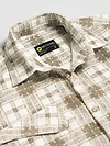 Brown Waffle Plaid Shirt
