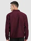 Dark Maroon Bubble Textured Shacket
