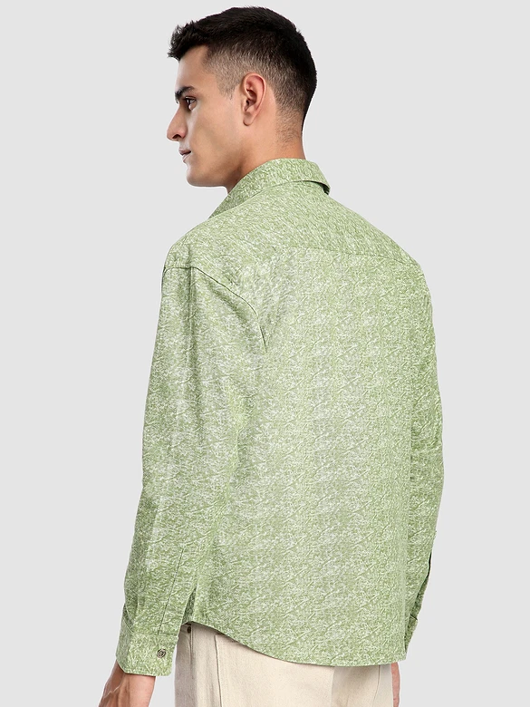 Green Dye Effect Shacket