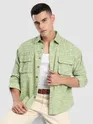 Green Dye Effect Shacket