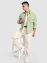 Green Dye Effect Shacket