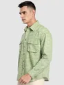 Green Dye Effect Shacket