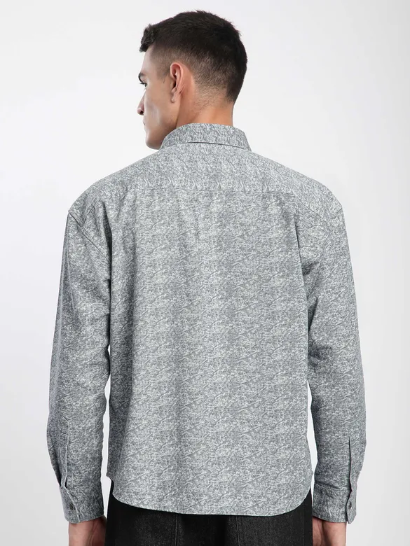 Grey Dye Effect Shacket