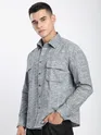 Grey Dye Effect Shacket