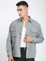 Grey Dye Effect Shacket
