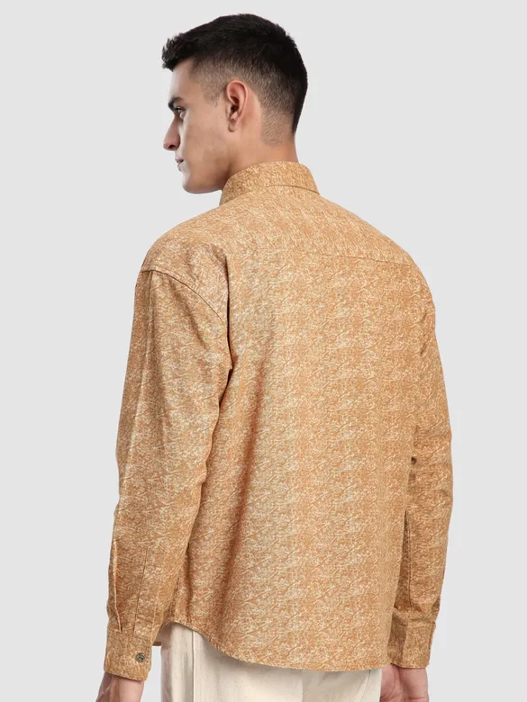 Orange Dye Effect Shacket