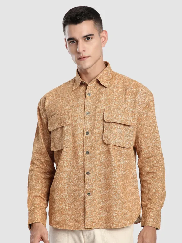 Orange Dye Effect Shacket