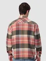 Pink Recycled Plaid Flannel Shirt