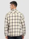 Beige Cotton Flannel Overshirt