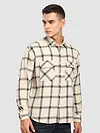 Beige Cotton Flannel Overshirt