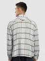 Blue Cotton Flannel Overshirt